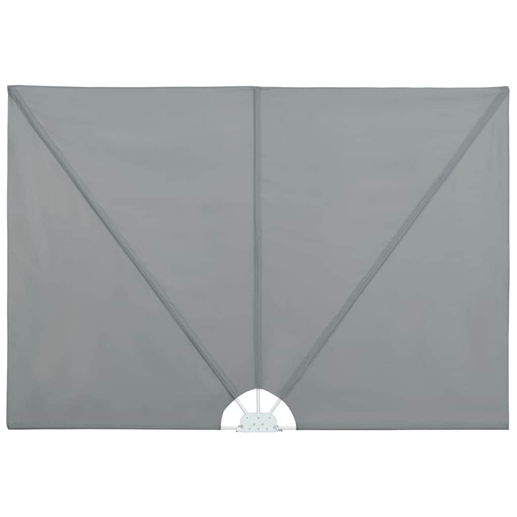 Collapsible Terrace Side Awning Grey