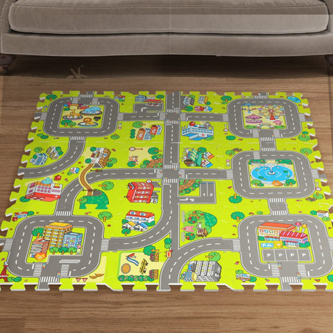 Colorful Child Rug: 9 & 36PCS  Foam Carpet for Engaging Play and Learning