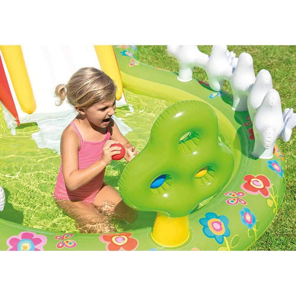 Colorful Inflatable My Garden Water Filled Play Center With Slide 57154Np