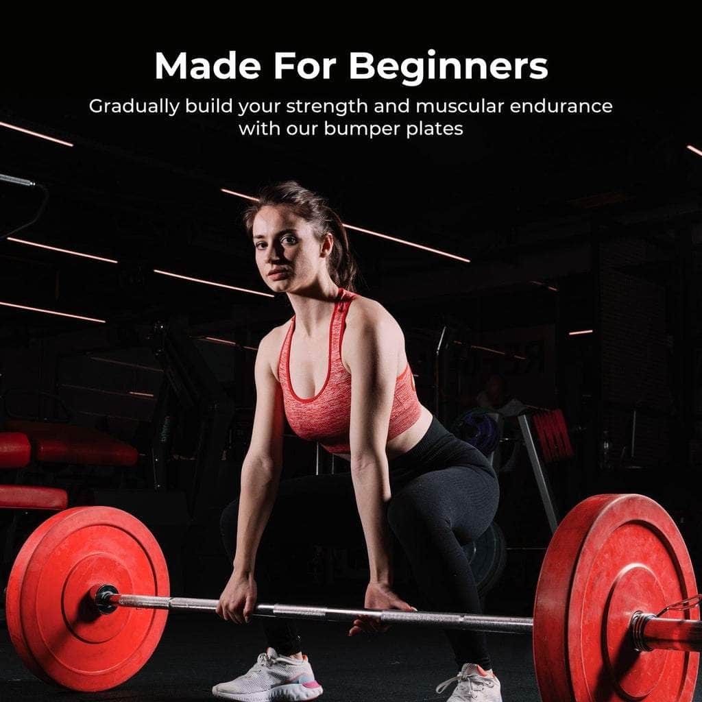 Colour Bumper Plate 25Kg Red