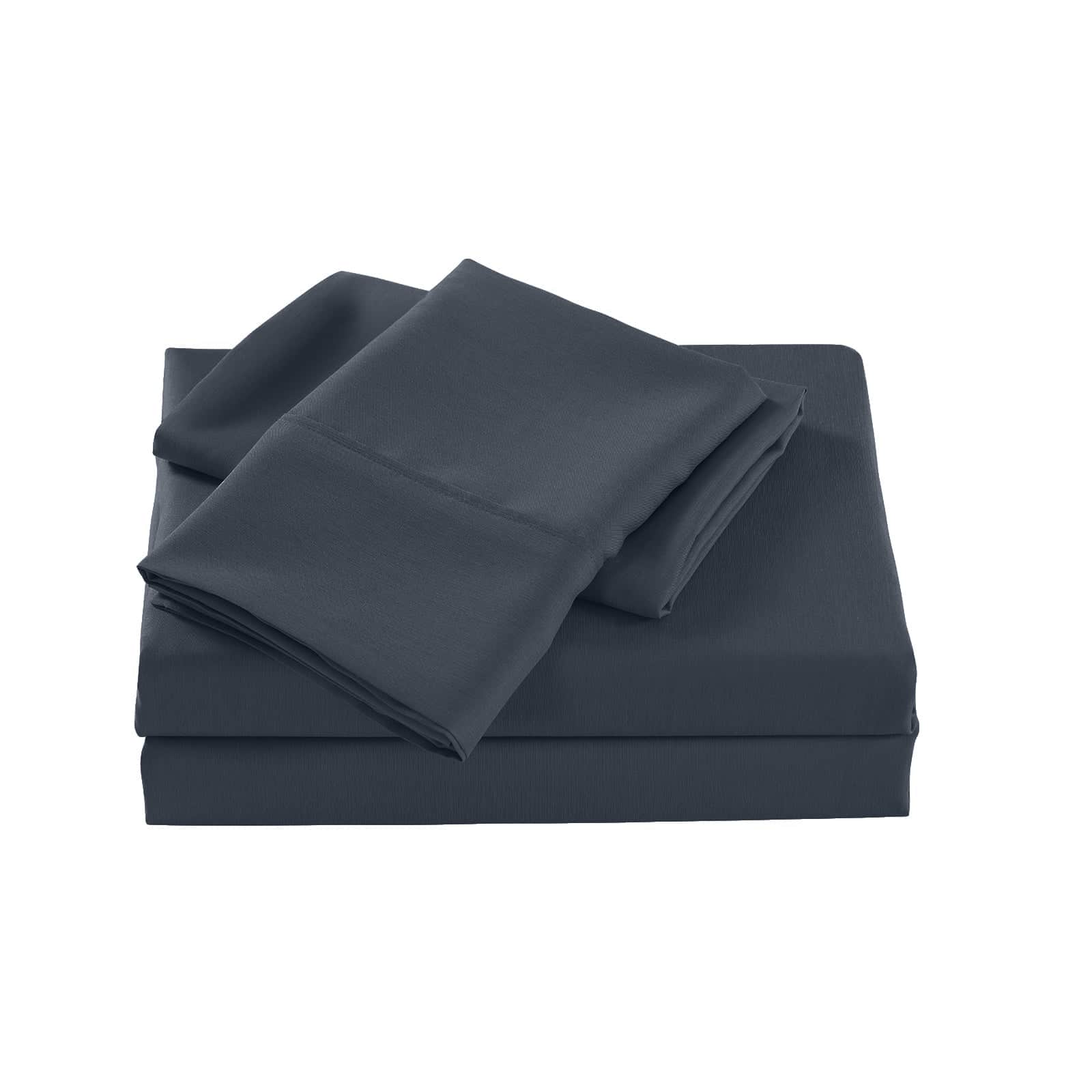 Comfort Bamboo Cooling 2000TC Sheet Set Single Charcoal