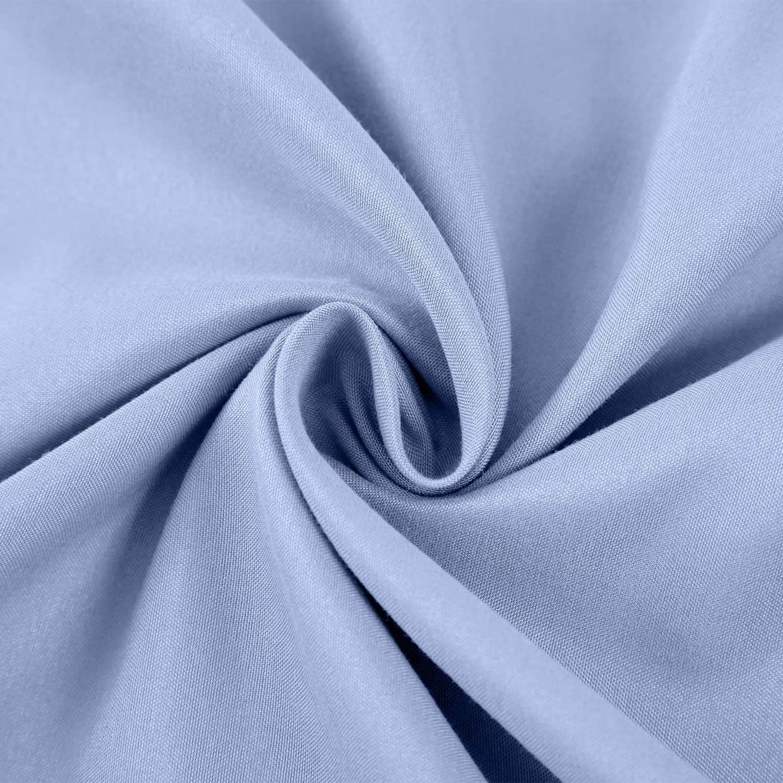 Comfort Bamboo Cooling 2000TC Sheet Set Single Light Blue, Bamboo finish