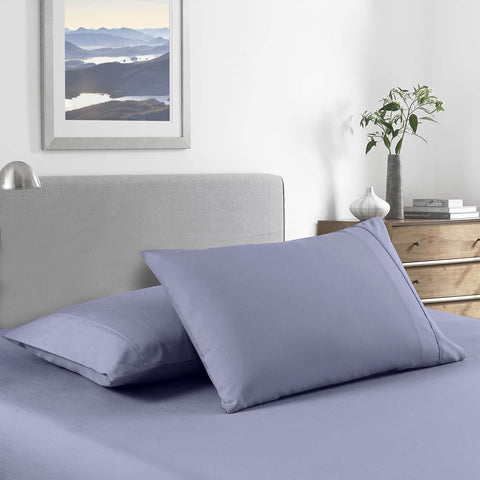 Comfort Bamboo Cooling 2000TC Sheet Set Ultra Soft Bedding - King Lilac Grey