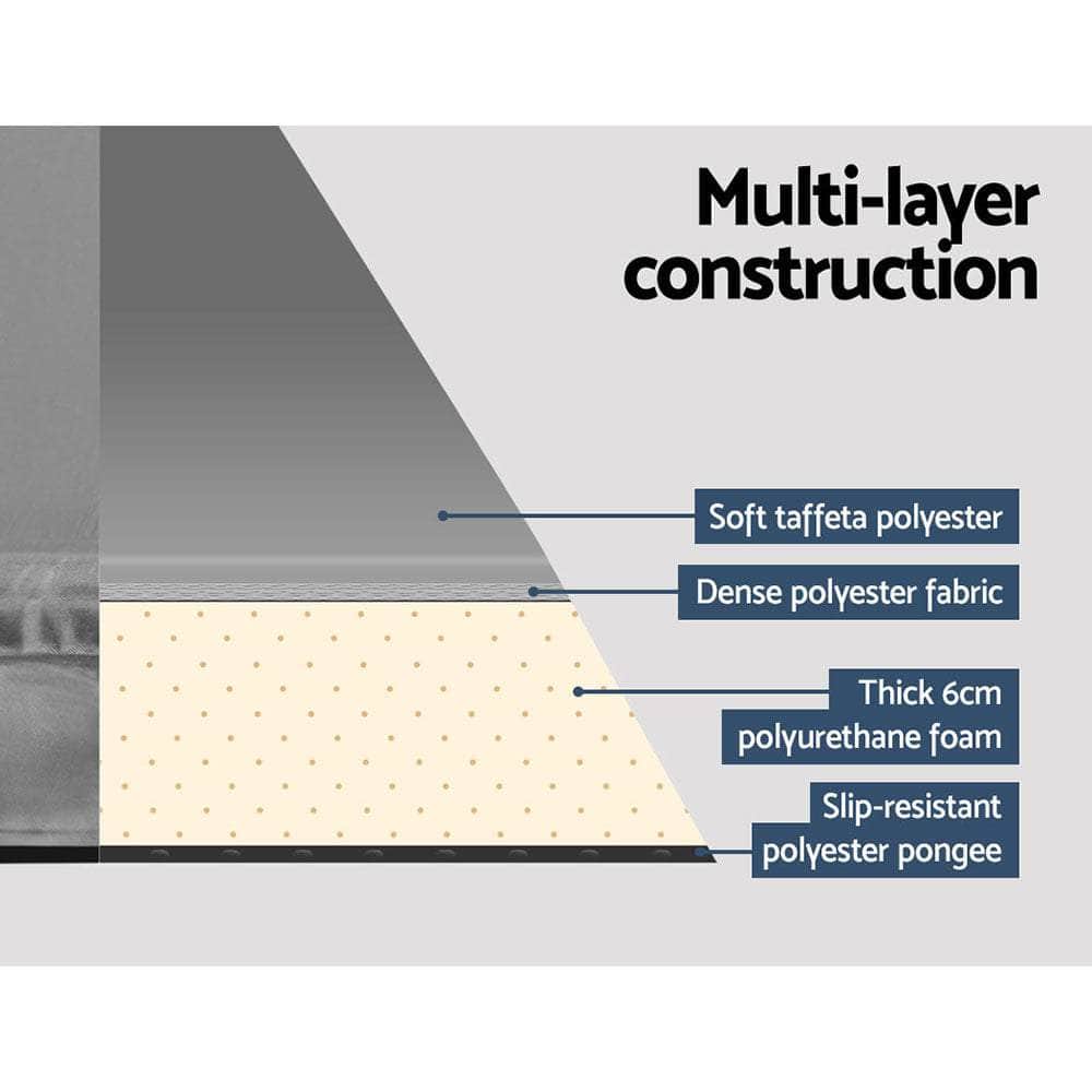 Comfort Craft Self-Inflating Camping Mattress Single, Grey