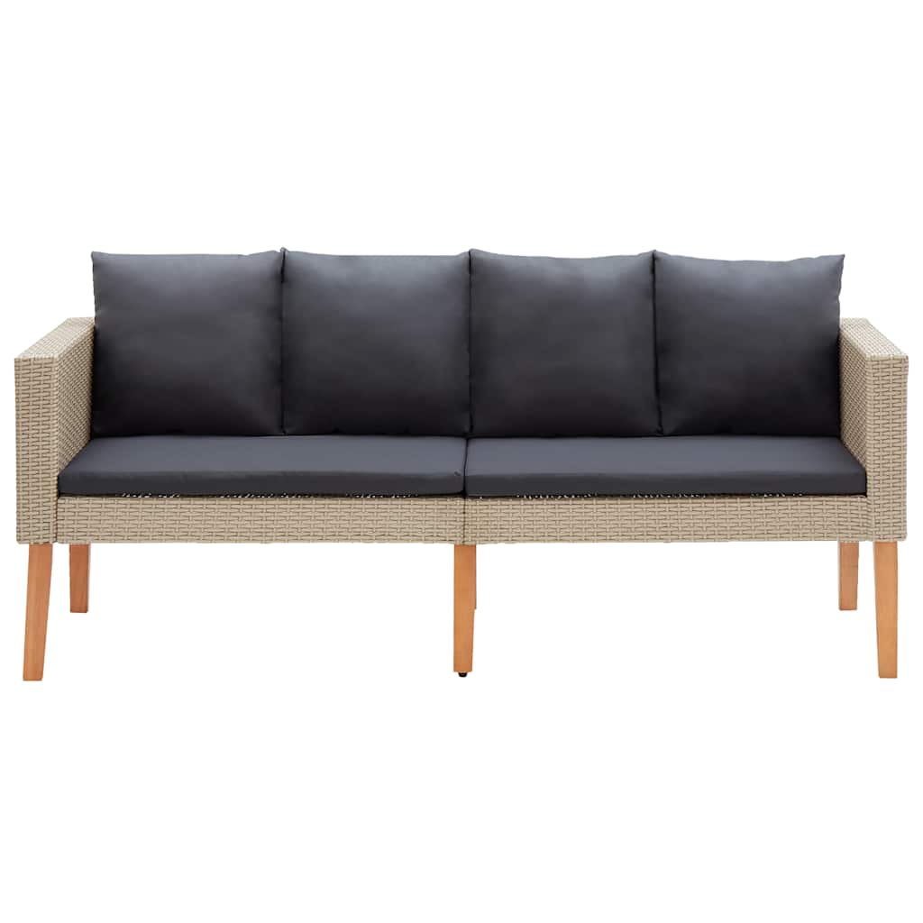 Comfortable 2 Seater Garden Sofa with Lounge Area Essentials