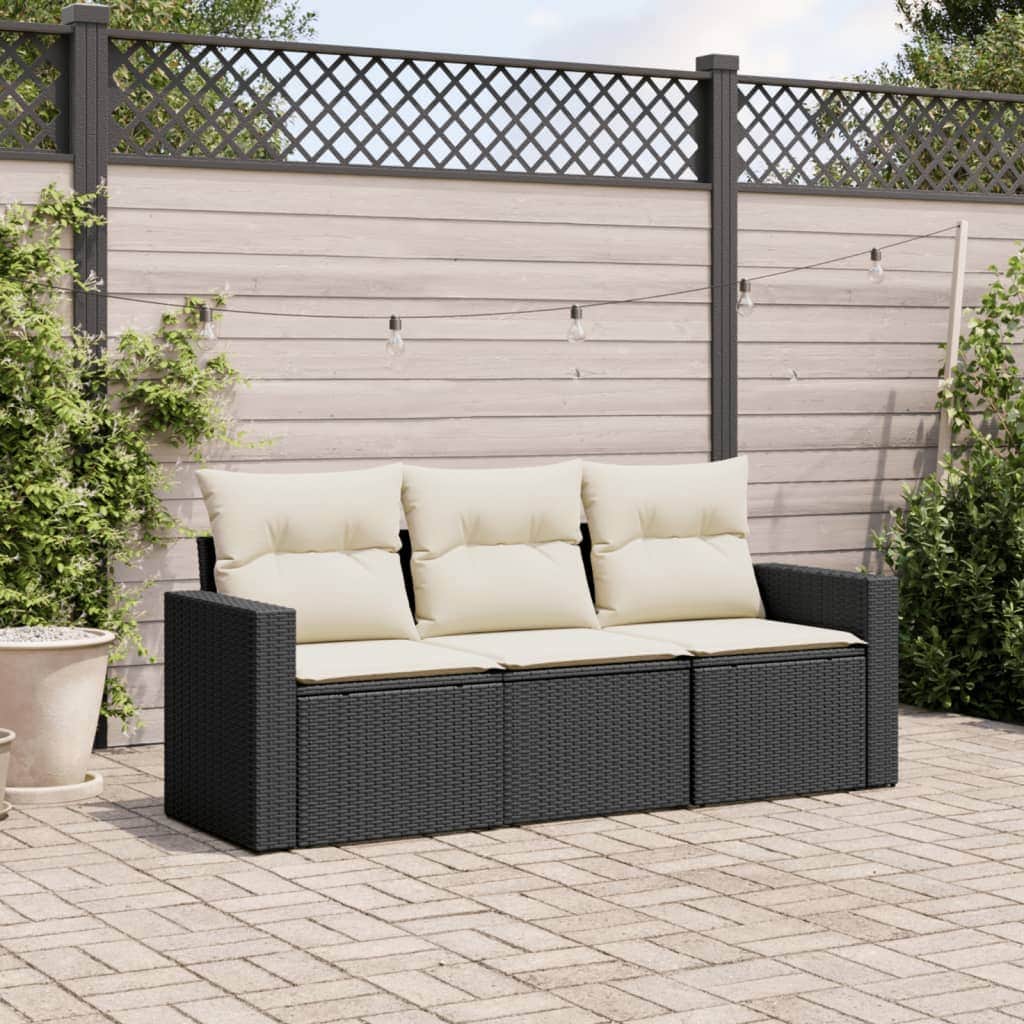Comfortable 3 Piece Garden Sofa Set Relaxing Seating Home Comfort