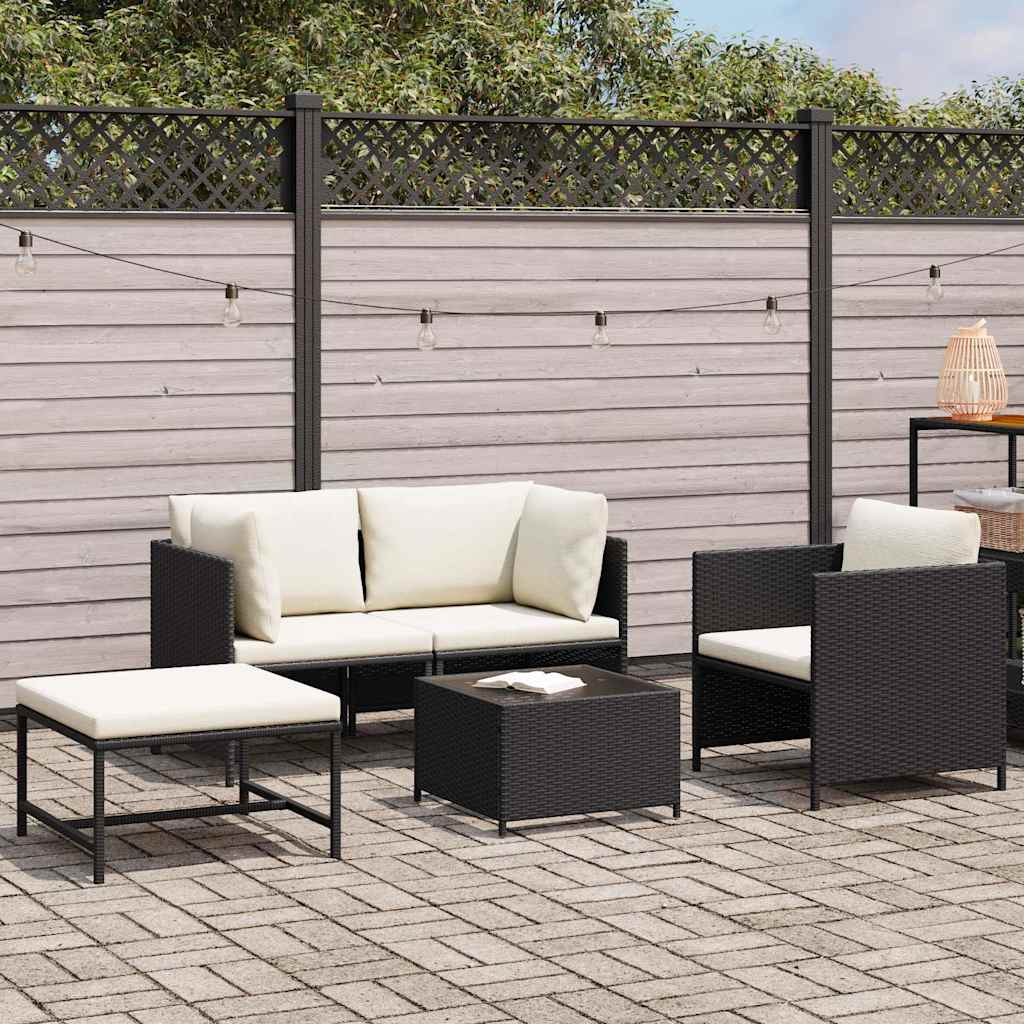 Comfortable 4 Piece Garden Sofa Set Outdoor Retreat Essentials