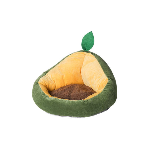 Comfortable and Stylish Green Avocado Pet Bed