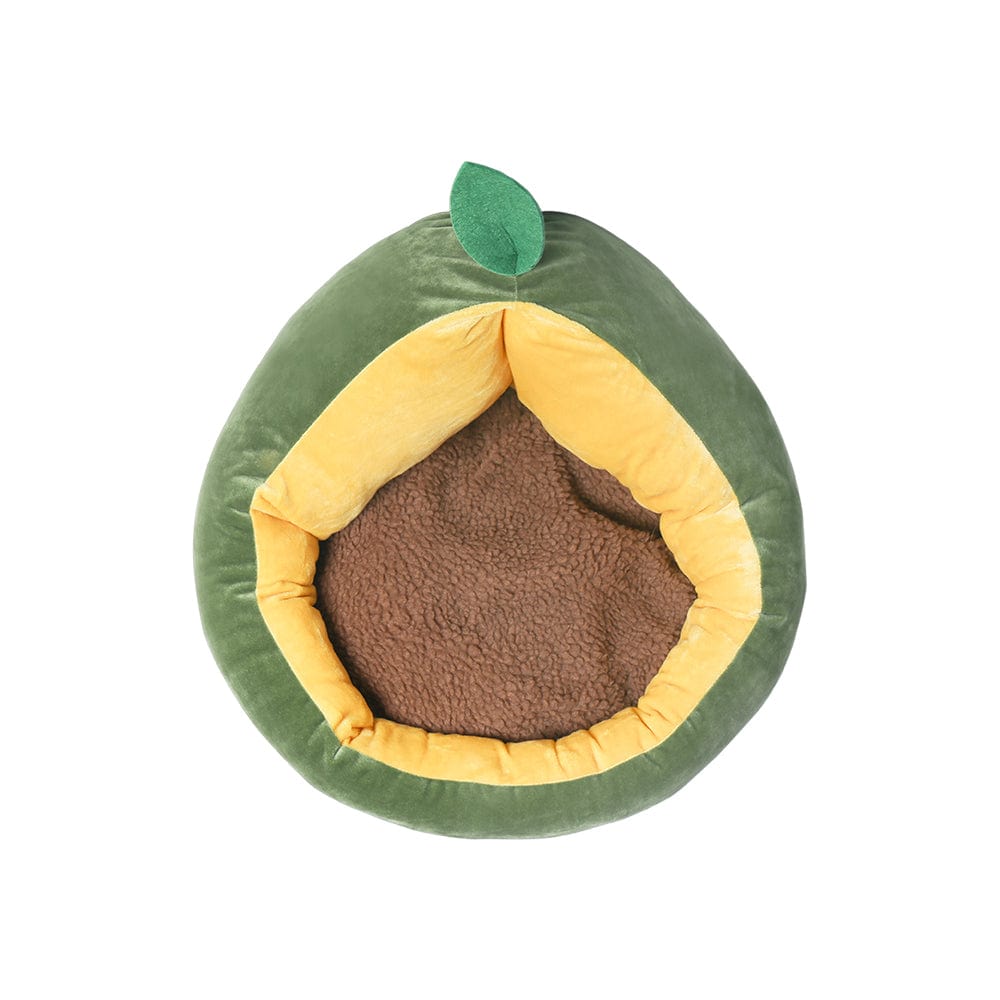 Comfortable and Stylish Green Avocado Pet Bed