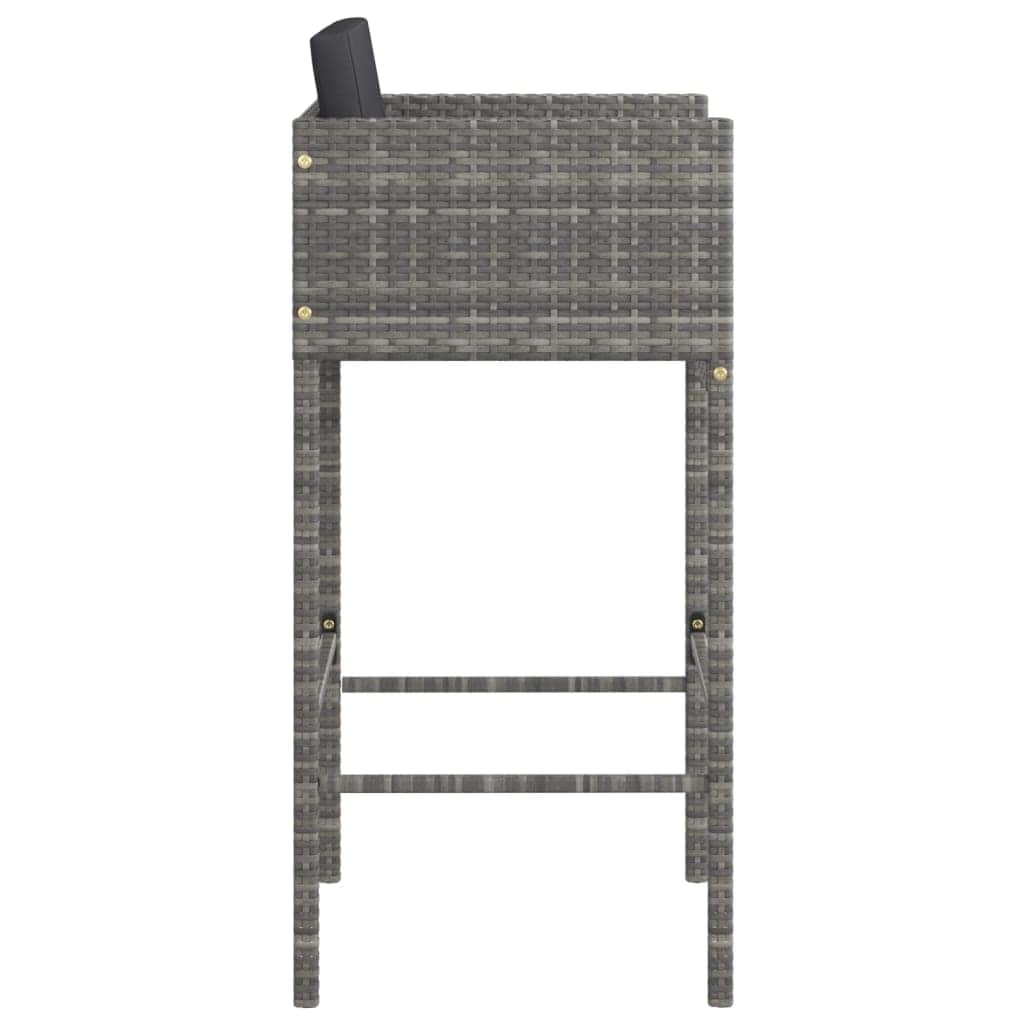 Comfortable Bar Stools 2 pcs with Patio Setup Modern Living