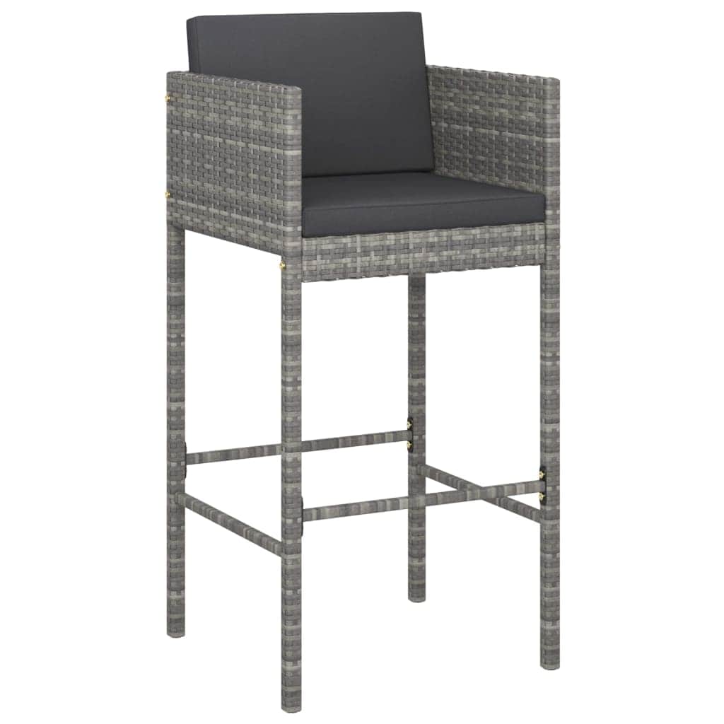 Comfortable Bar Stools 2 pcs with Patio Setup Modern Living