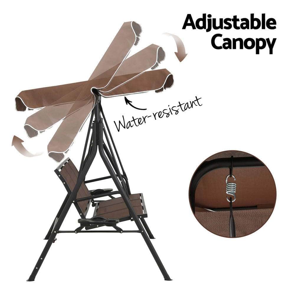 Comfortable Brown Outdoor Swing Chair | Brown colour