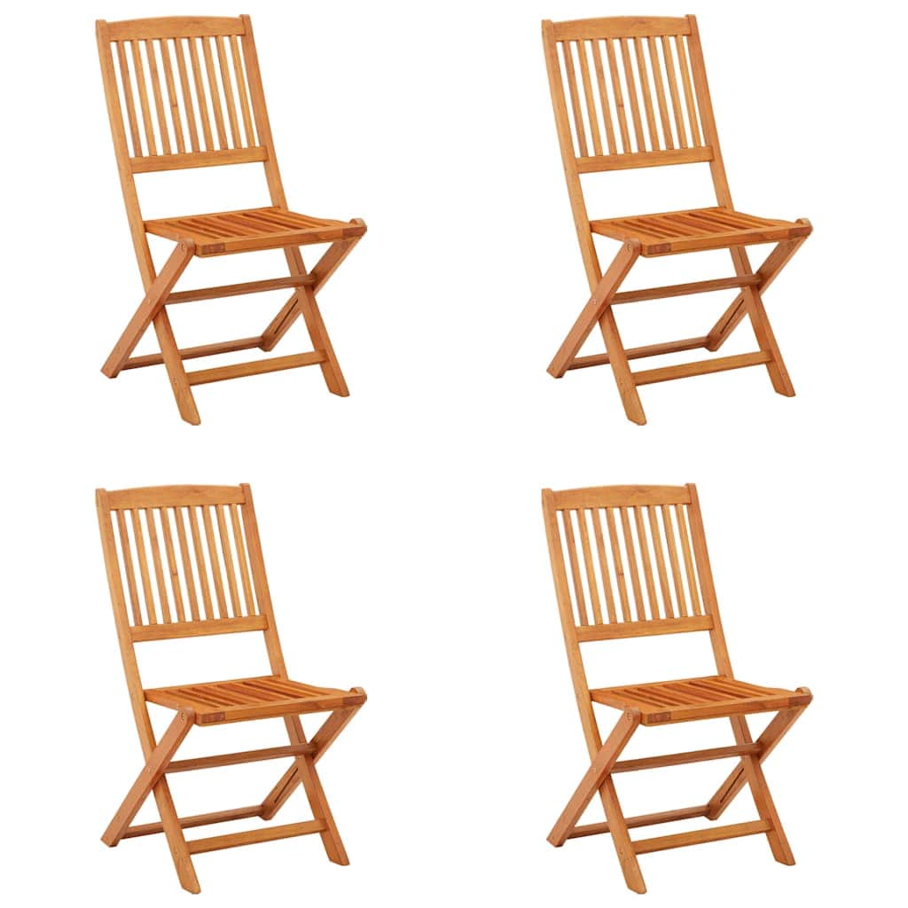 Comfortable Folding Garden Chairs 4 pcs Relaxing Seating Patio Relax