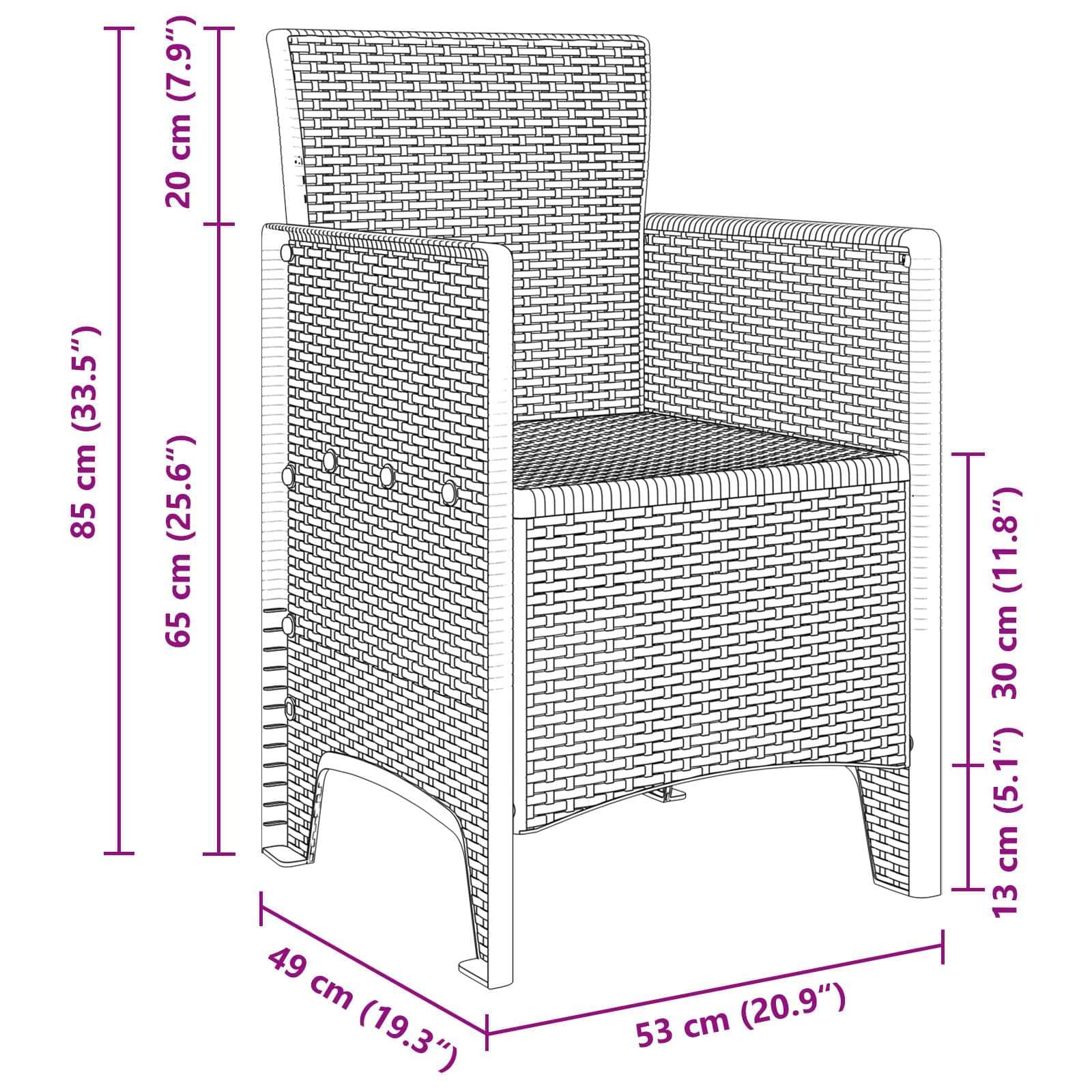 Comfortable Garden Dining Set 3 pcs Daily Living Essential Garden Leisure