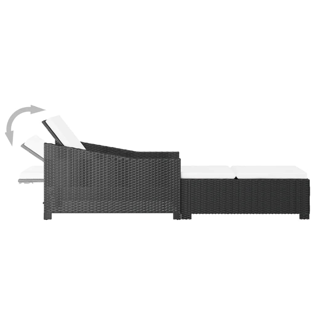 Comfortable Sun Lounger with Cream White Home Use Essentials