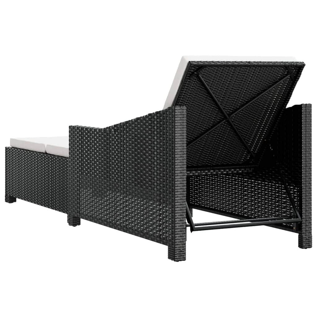 Comfortable Sun Lounger with Cream White Home Use Essentials