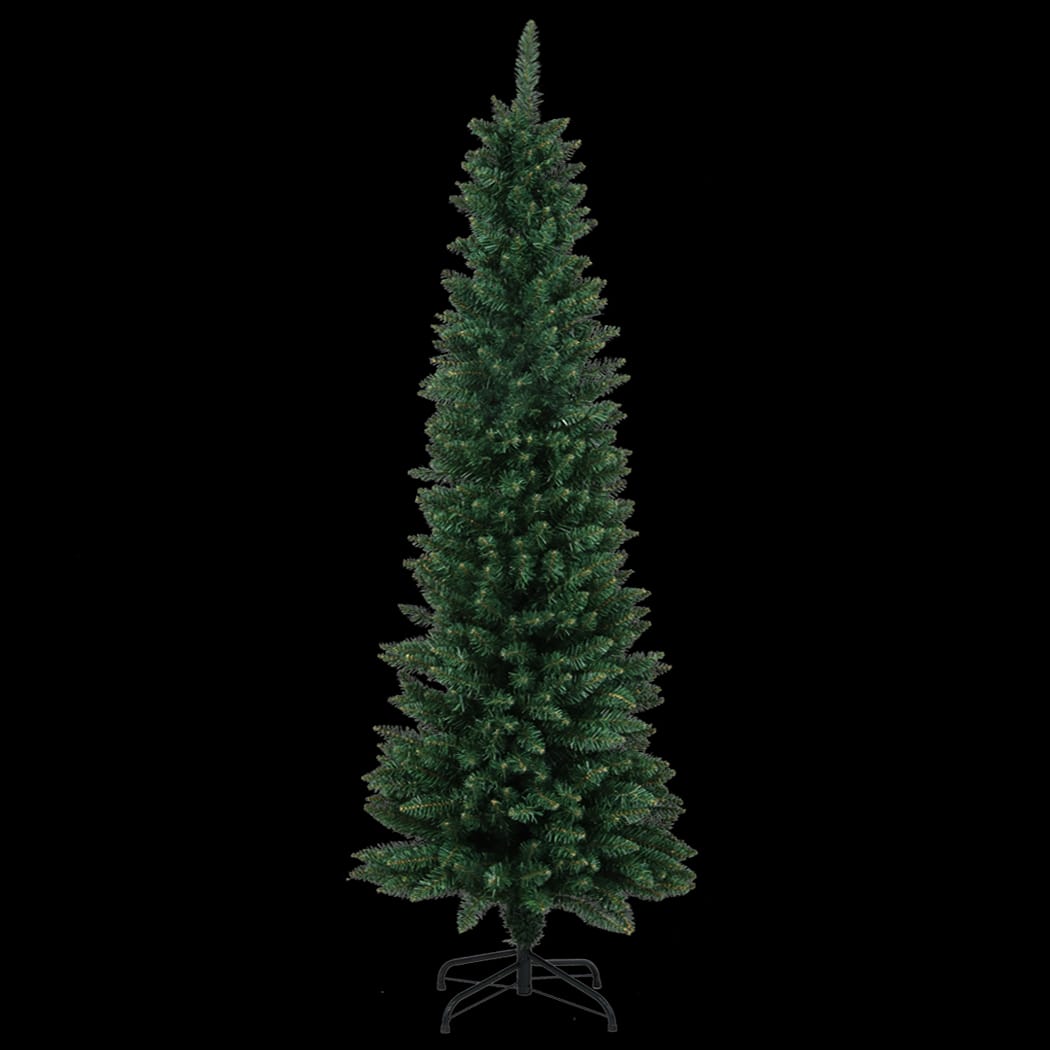 Wood finish - Compact 1.8M 600Tips Pencil Christmas Tree  Wood Finish Classic - photo 12