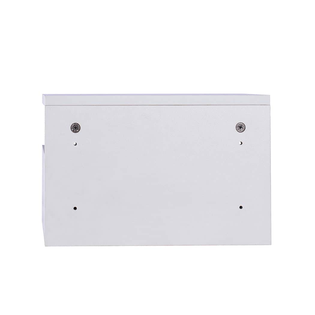 Compact 2x Bedside Tables Side Table White  Wood Finish Classic