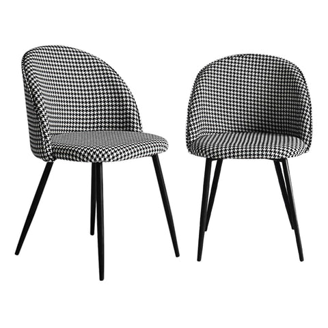 Compact 4x Dining Chairs Kitchen Cafe  Scandi Inspired Design