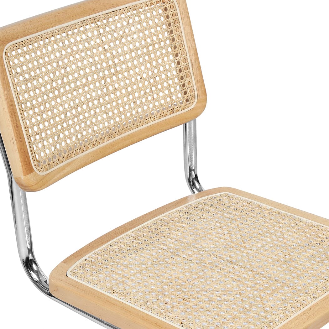 Compact 6x Rattan Chair Dining Chairs  Sleek Modern Look Classic - Rattan finish
