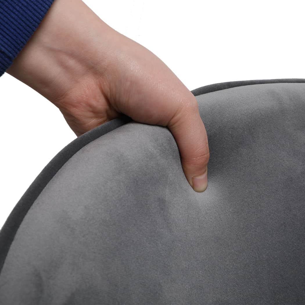 Compact 8x Dining Chairs Seat French Grey  Easy Assembly Classic