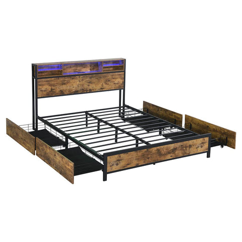Compact bed frame queen  Scandi Inspired Design Classic Durable
