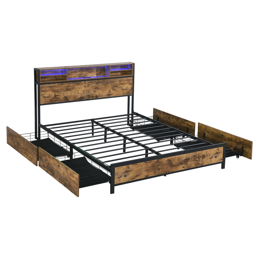 Compact bed frame queen  Scandi Inspired Design Classic Durable