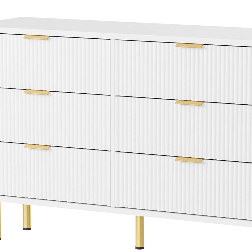 Compact Chest of 6 Drawers  Multipurpose Use Classic Durable