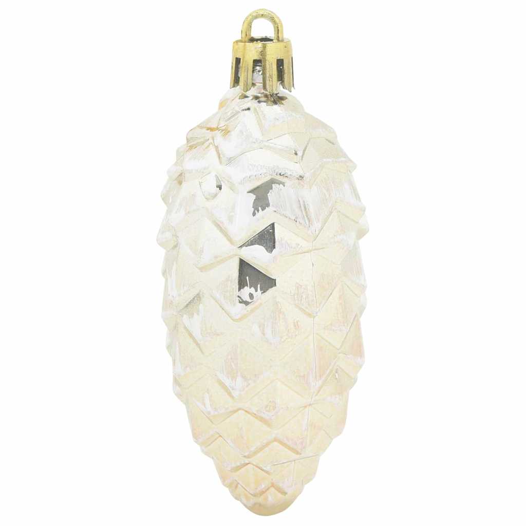 Compact Christmas Pine Cone Ball 40 pcs Champagne - Premium Comfort