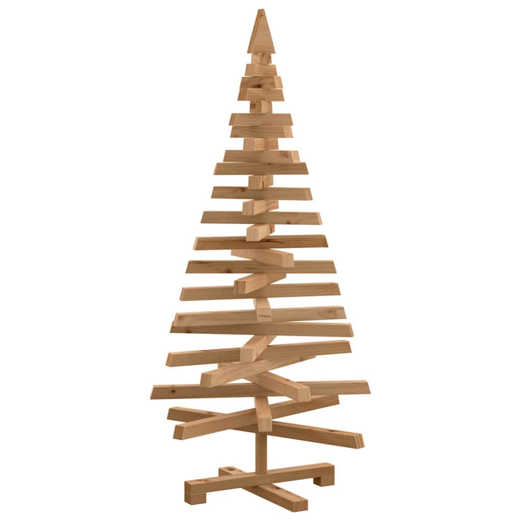 Compact Christmas Trees with Stand Brown 120cm Solid pine wood