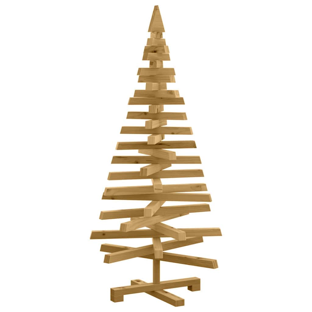 Compact Christmas Trees with Stand Brown 120cm Solid pine wood