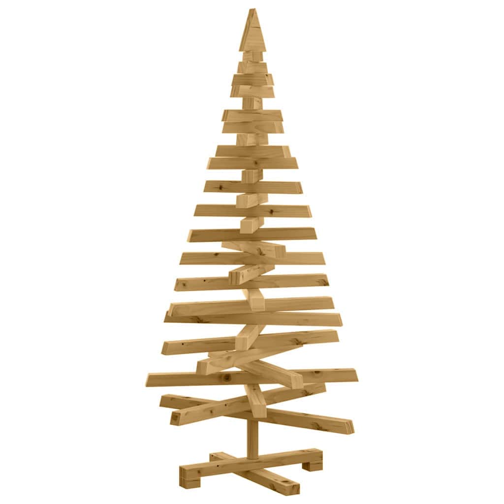 Compact Christmas Trees with Stand Brown 120cm Solid pine wood