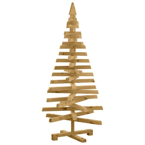 Compact Christmas Trees with Stand Brown 120cm Solid pine wood