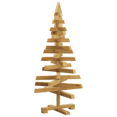 Compact Christmas Trees with Stand Brown 90cm Solid pine wood - Sturdy
