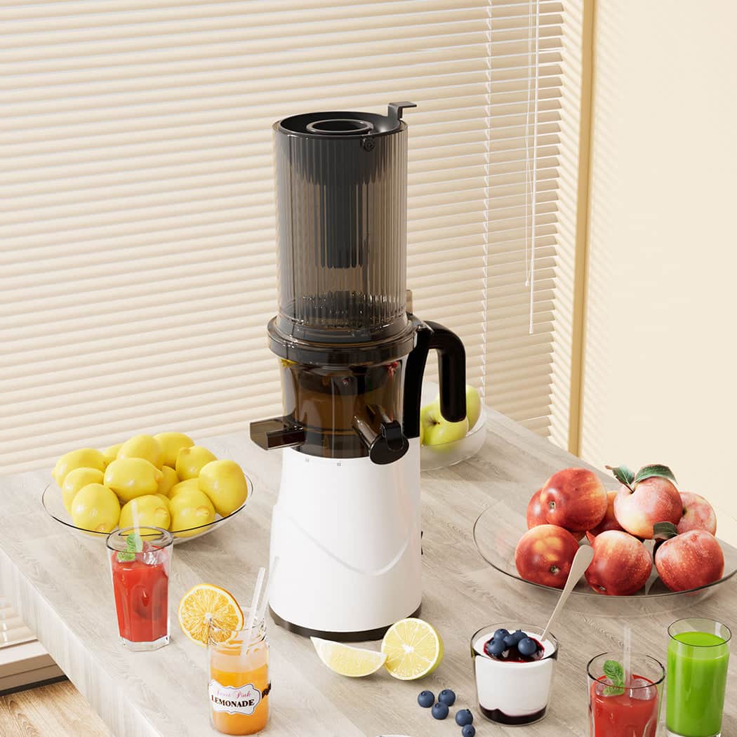 Compact Electric Cold Press Juicer Whole Fruit  Easy Assembly