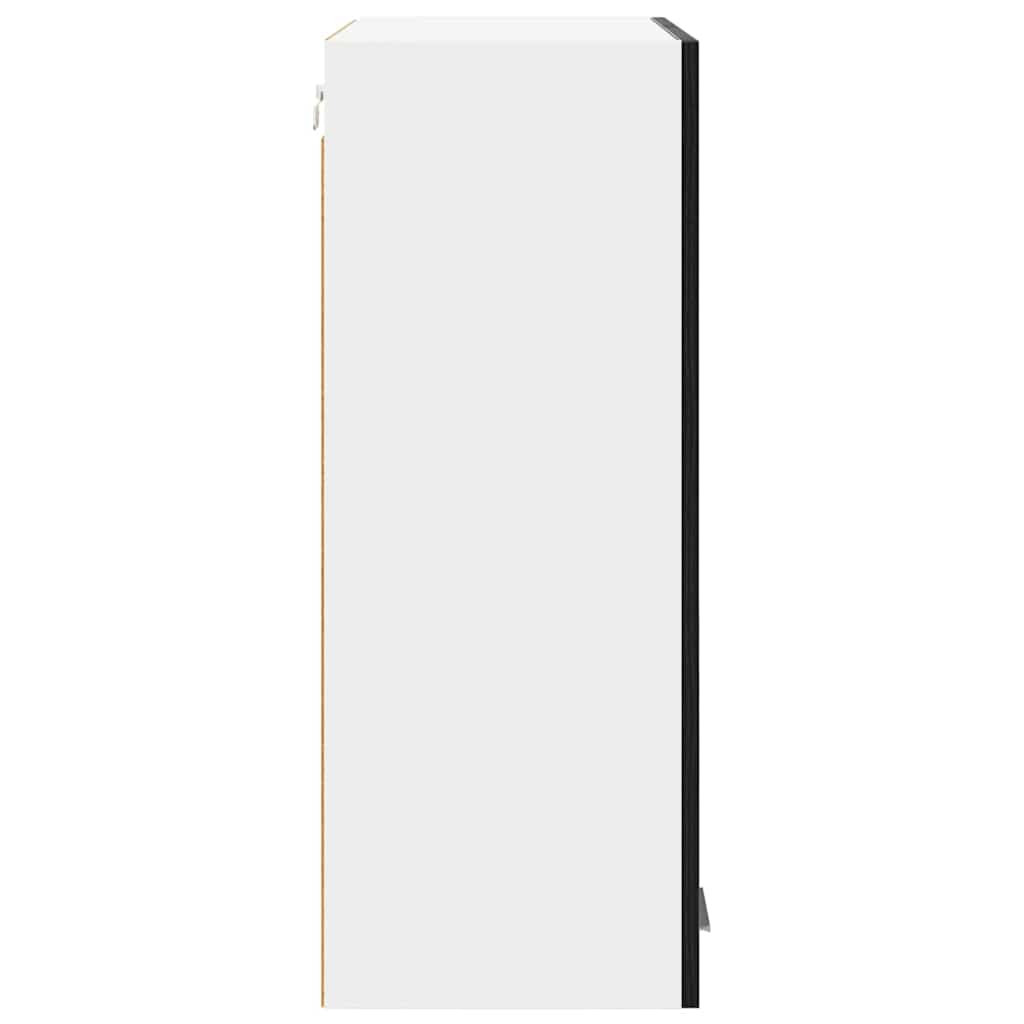 Compact Hanging Cabinet Riga Black Oak Engineered Wood - Durable | Black colour