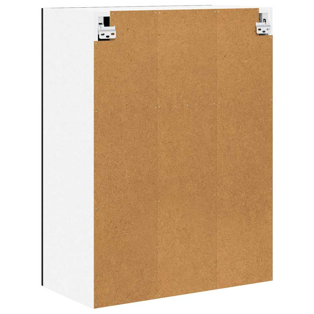 Compact Hanging Cabinet Riga Black Oak Engineered Wood - Durable