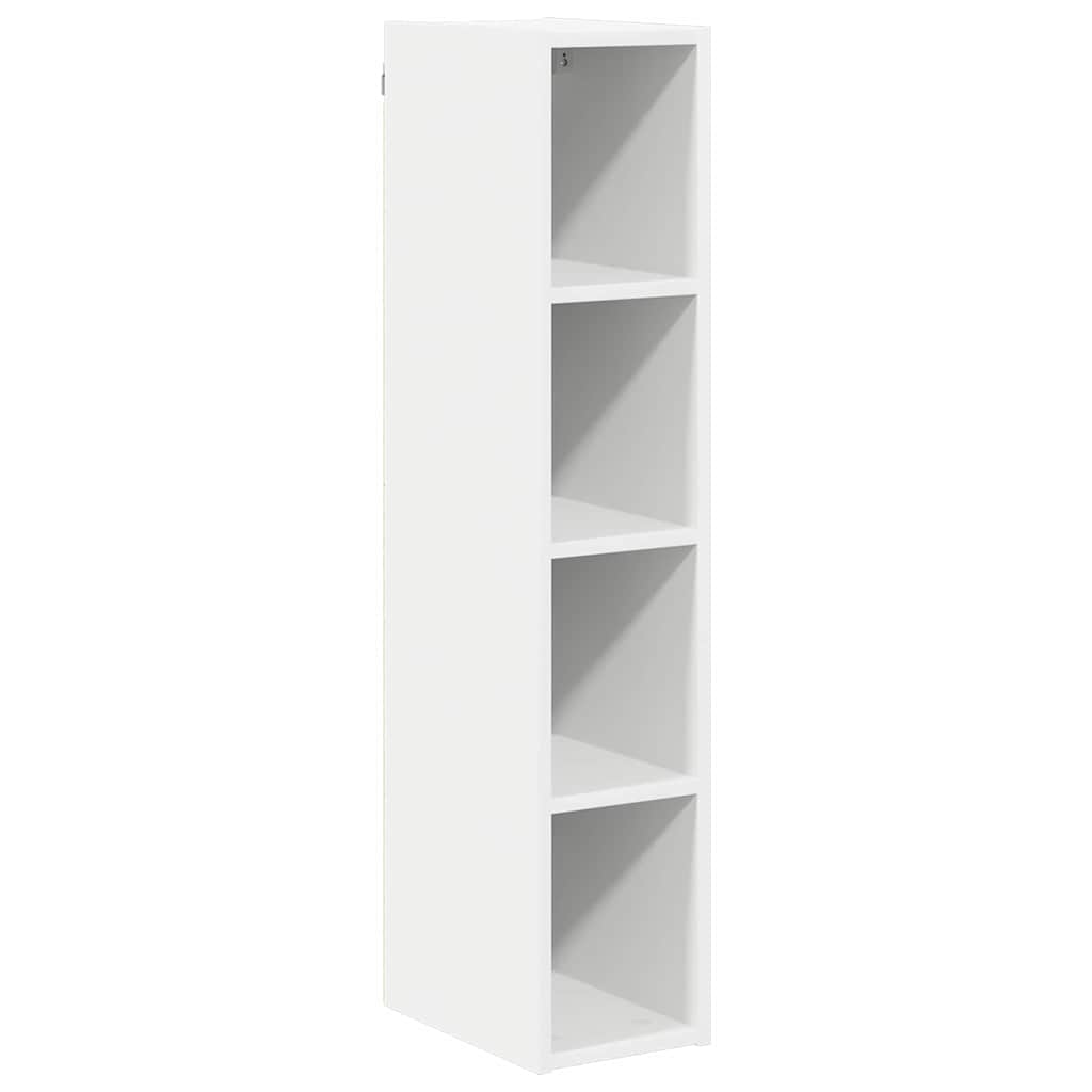 White colour - Compact Hanging Cabinet Riga White Engineered Wood - Comfortable