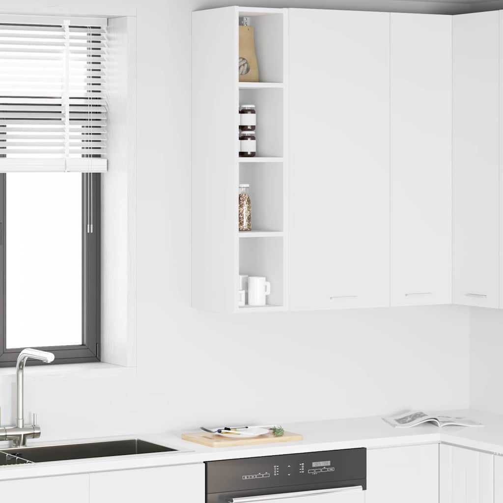 Compact Hanging Cabinet Riga White Engineered Wood - Comfortable