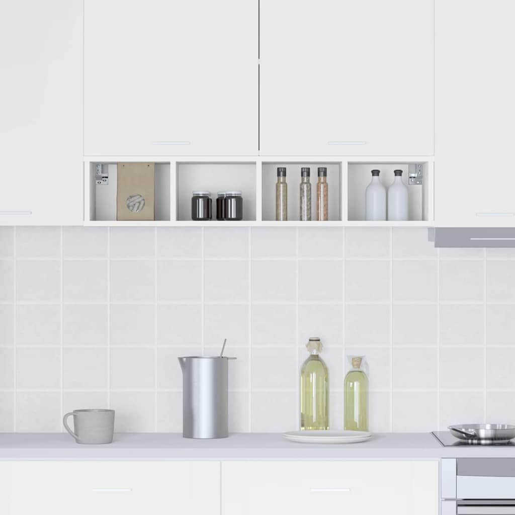 Compact Hanging Cabinet Riga White Engineered Wood - Comfortable