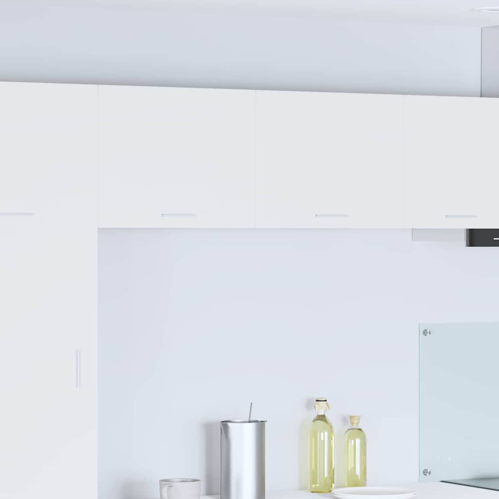 Compact Hanging Cabinet Riga White Engineered Wood - Designer Finish