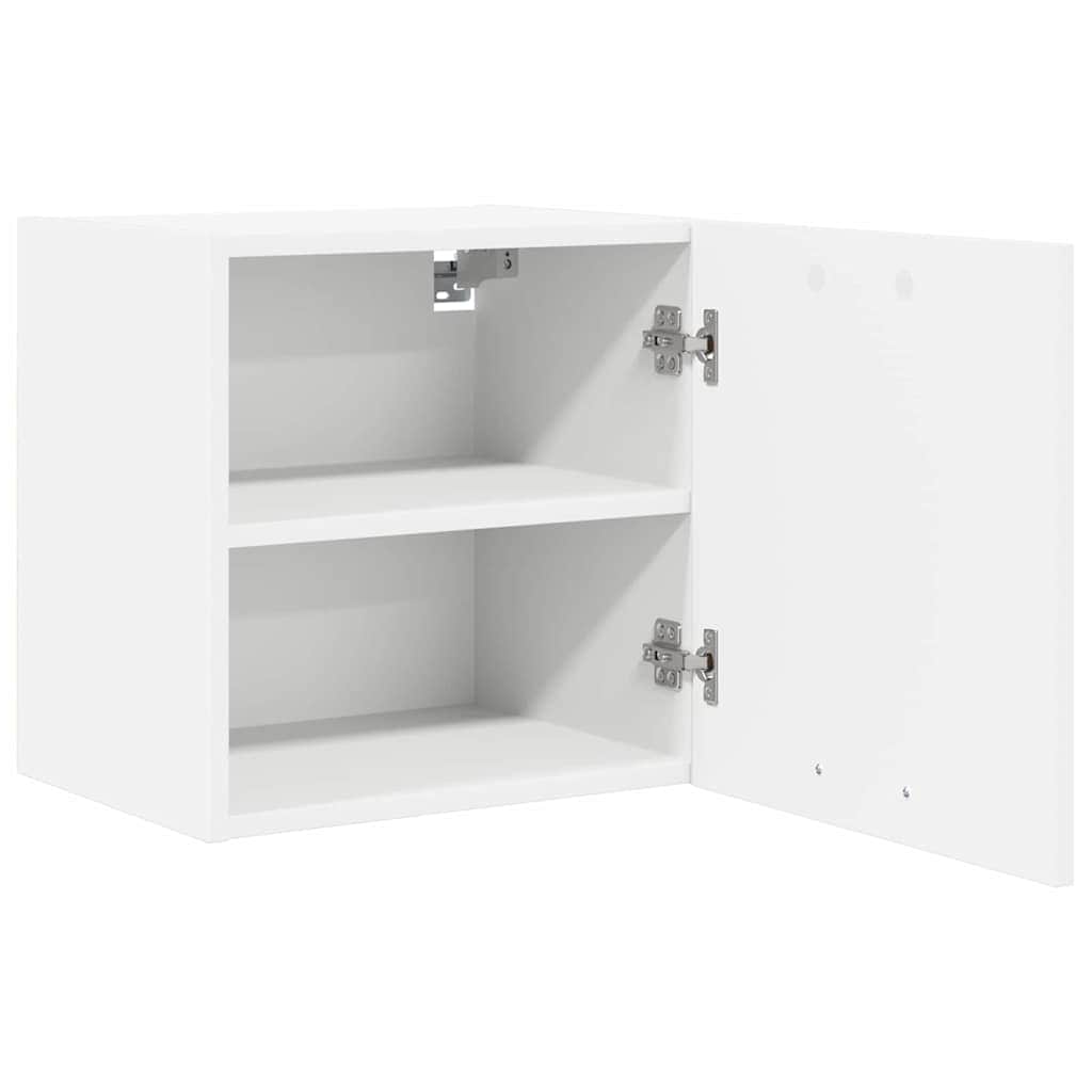 Compact Hanging Cabinet Riga White Engineered Wood - Premium Comfort