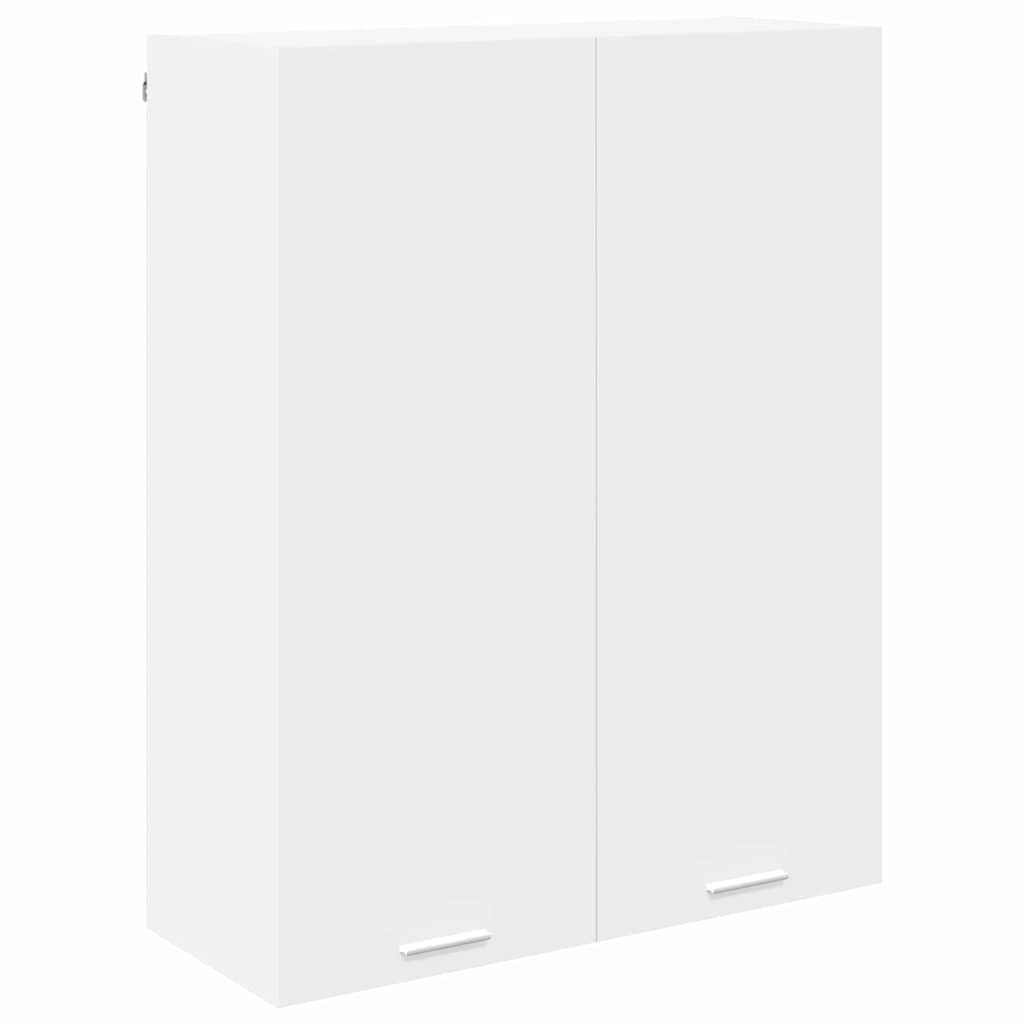 White colour - Compact Hanging Cabinet Riga White Engineered Wood - Sleek Modern