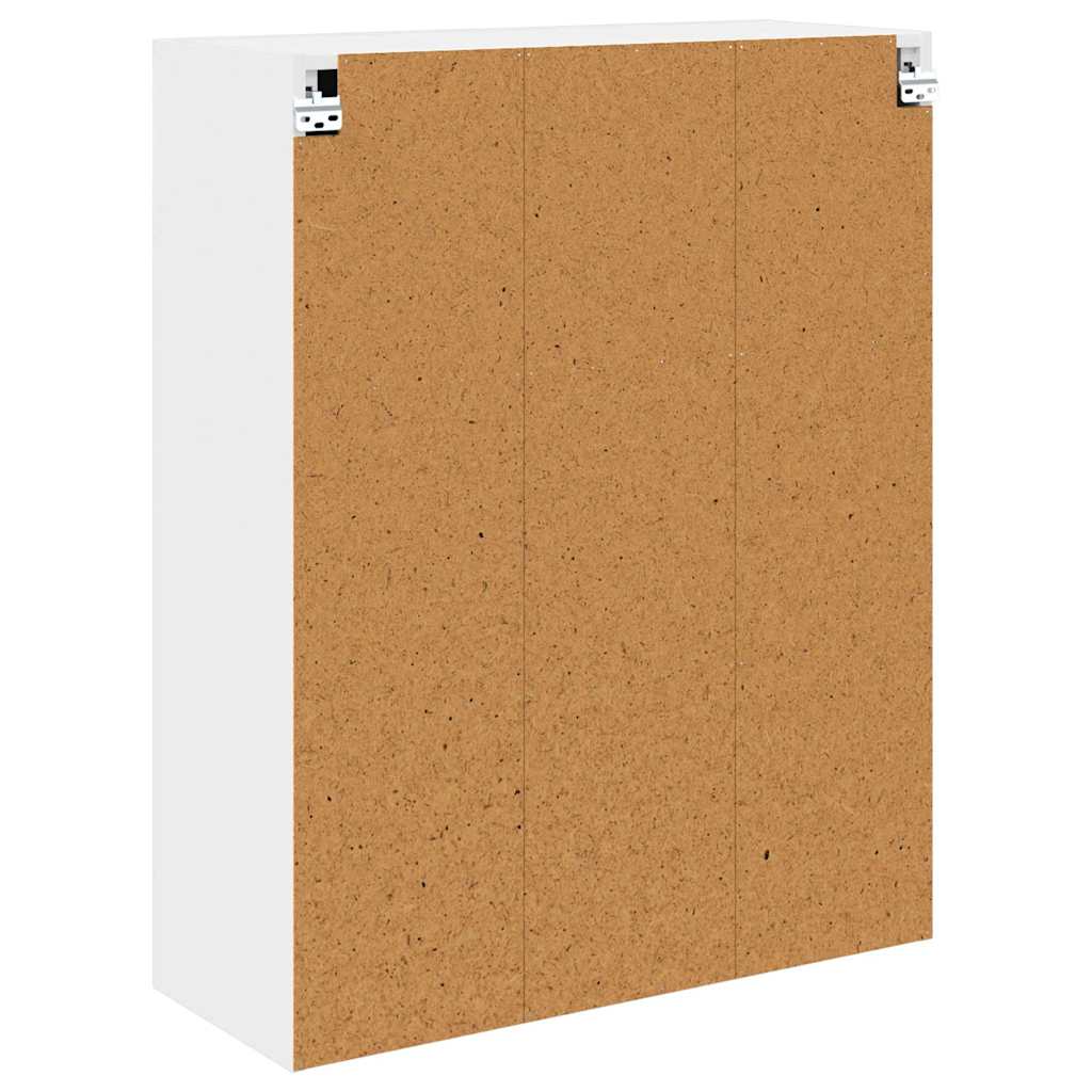 Compact Hanging Cabinet Riga White Engineered Wood - Sleek Modern, 4vty
