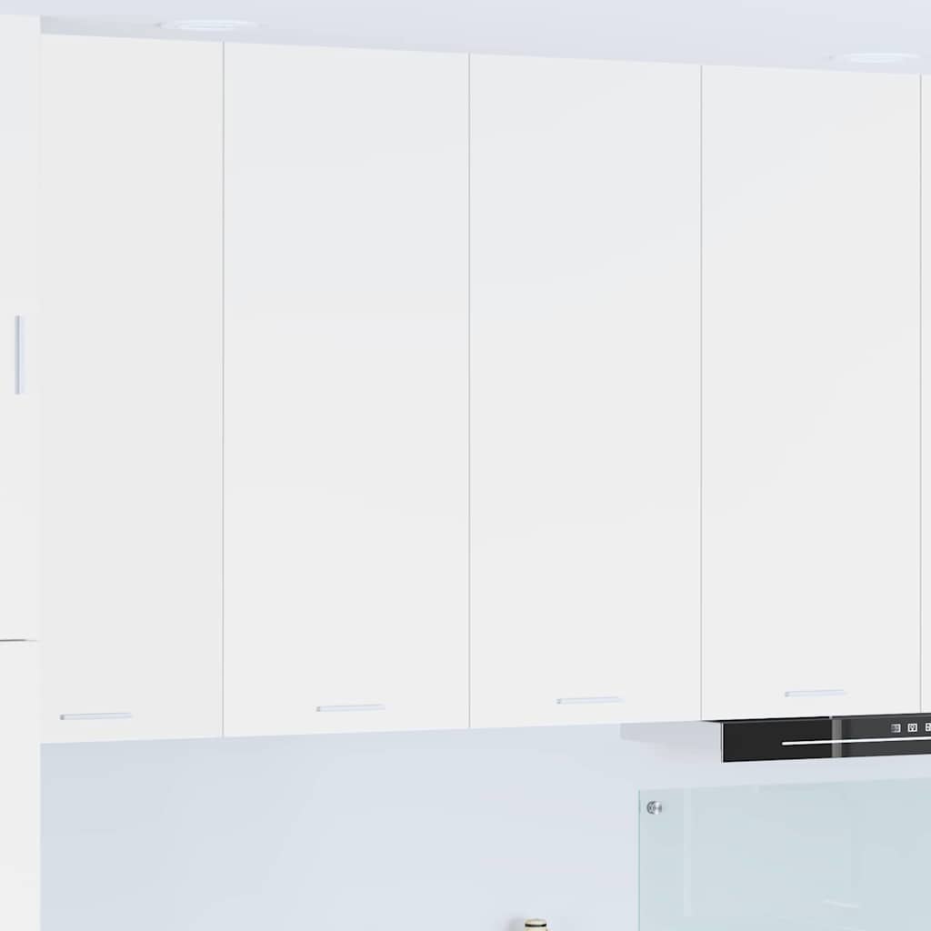 Compact Hanging Cabinet Riga White Engineered Wood - Sleek Modern