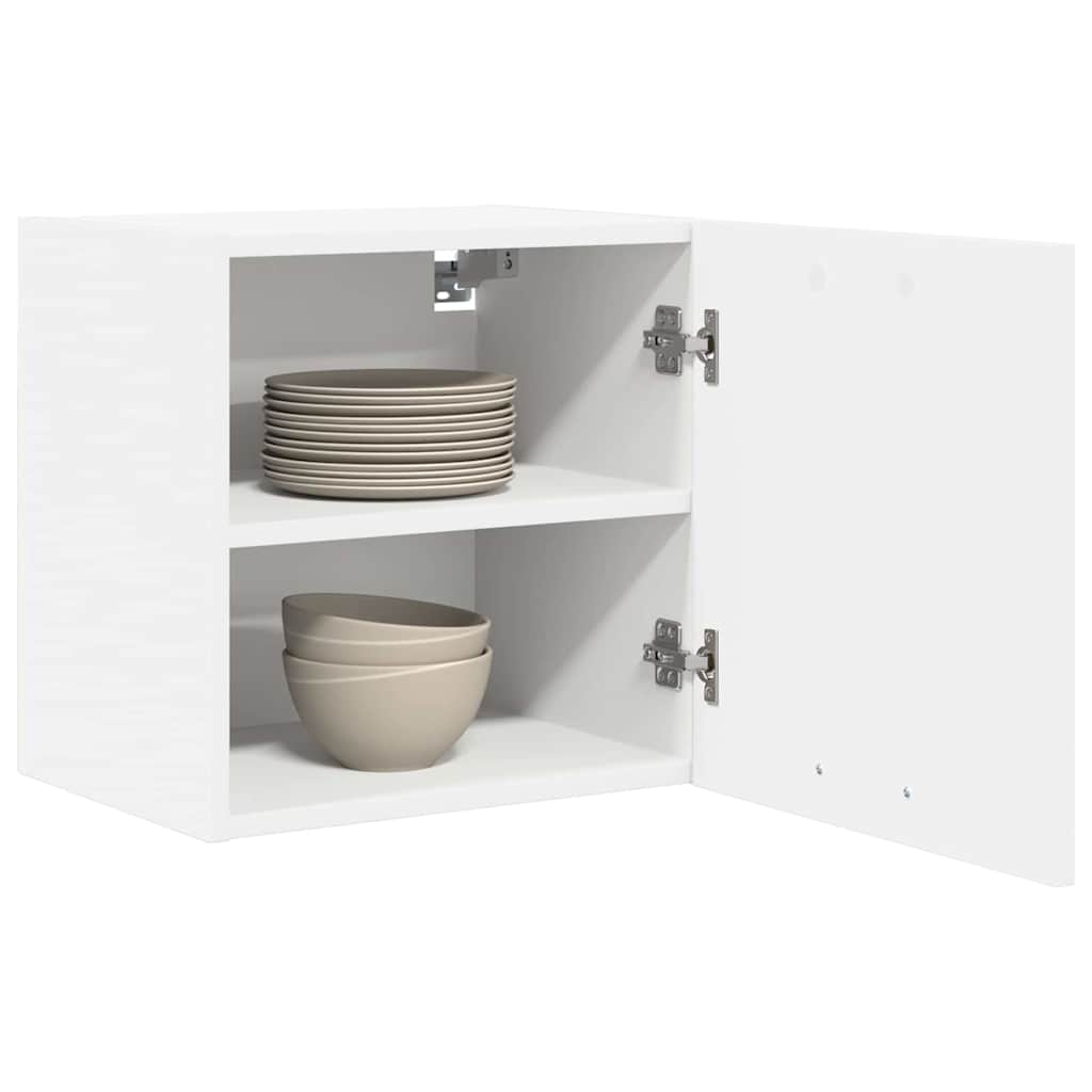 Compact Hanging Cabinet with Shelf Riga 2 pcs White - Soft