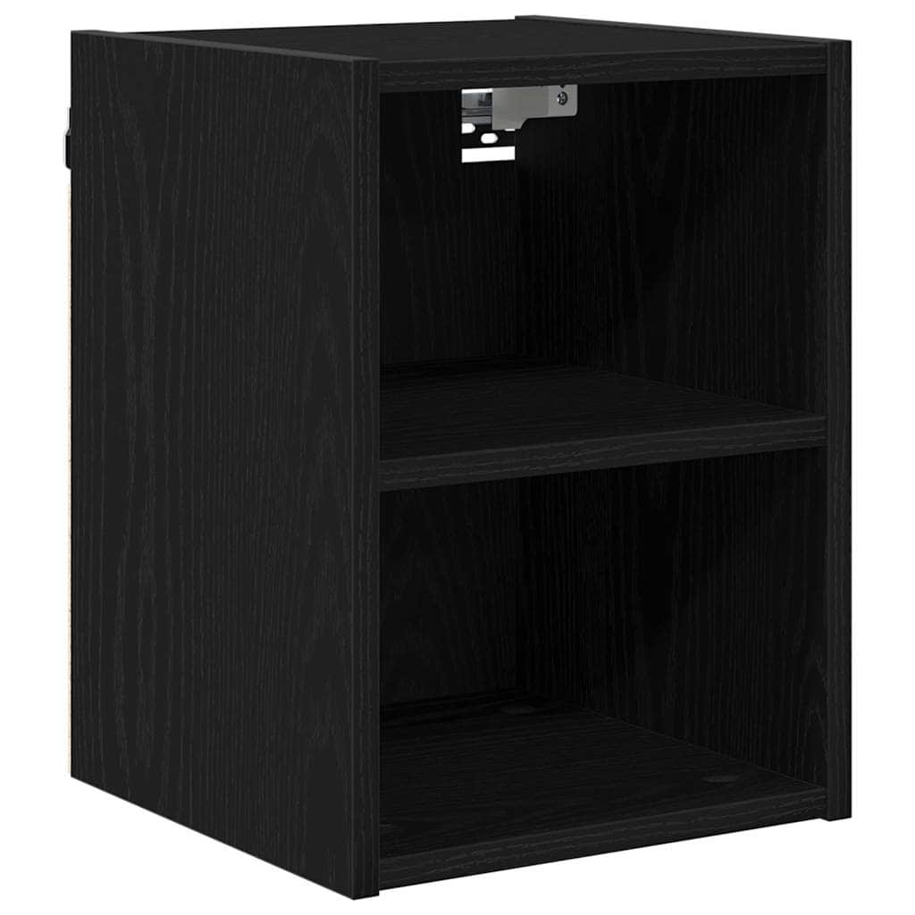 Compact Hanging Cabinet with Shelf Riga Black Oak - Space-Saving