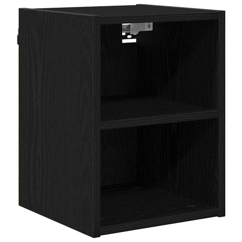 Compact Hanging Cabinet with Shelf Riga Black Oak - Space-Saving