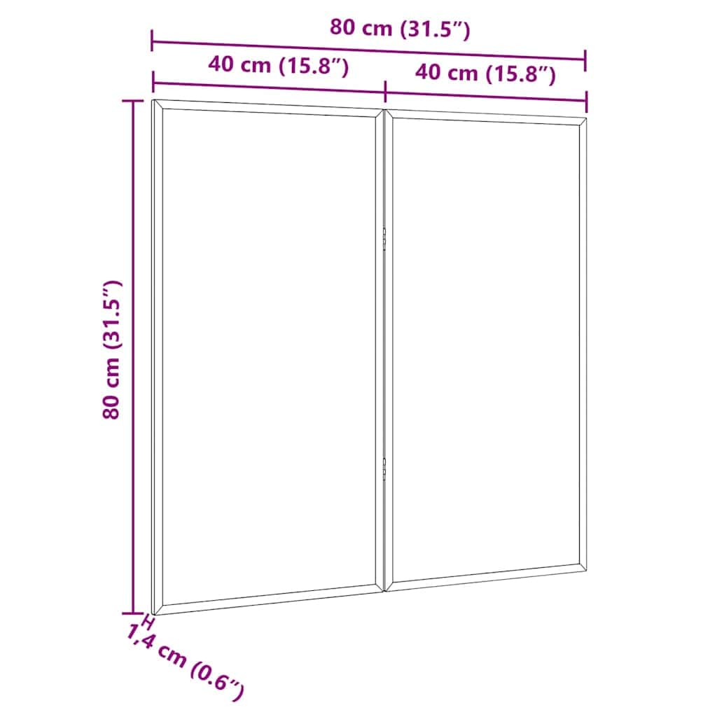 Compact Magnetic Whiteboard White  Solid pine wood - Home Dacor
