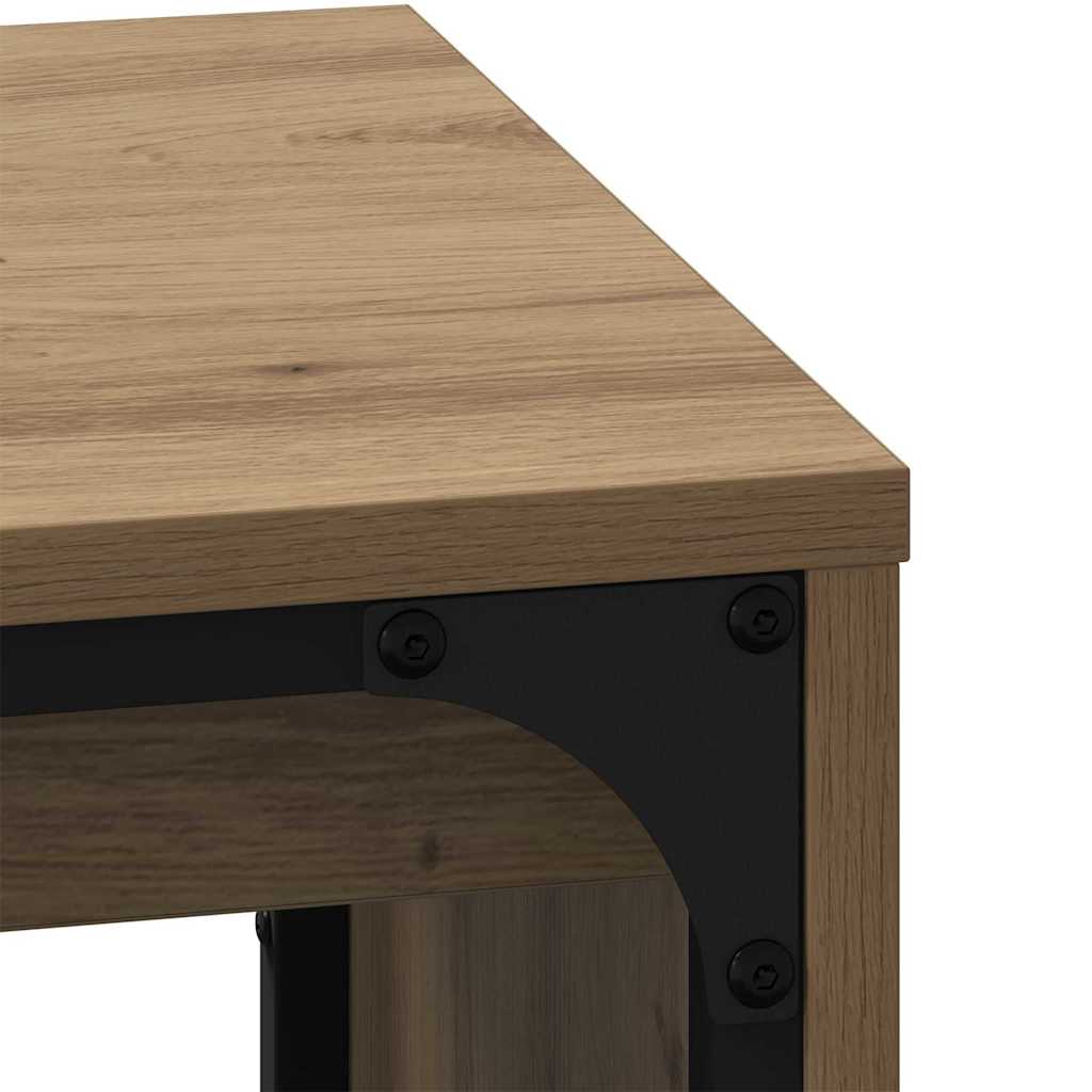Compact Nesting Coffee Table 3 pcs Artisan oak - Durable